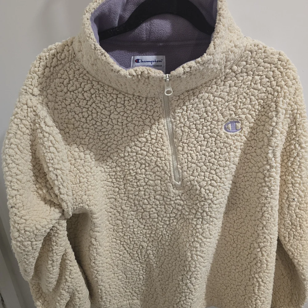 Champion Cream Sherpa Pullover - Picture 1 of 3